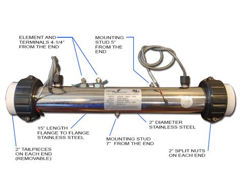 related metal fabrication spa heaters|Therm 5.5kW Flo Thru Heater[HQ] (C2550.